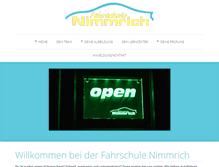 Tablet Screenshot of fahrschule-nimmrich.de